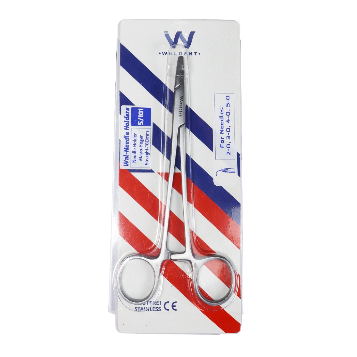 Waldent Needle Holder Mayo-Hegar 160mm #Straight (5/101)