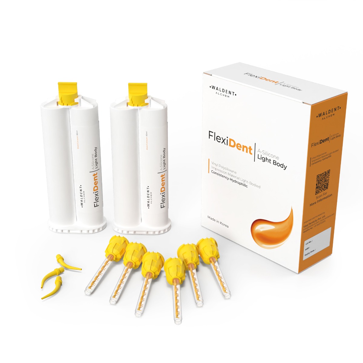 Waldent Flexident A-Silicone Soft Putty kit       