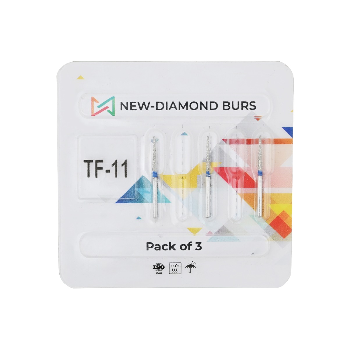 NewDiamond Taper Fissure Diamond Bur TF-11( Pack Of 3)