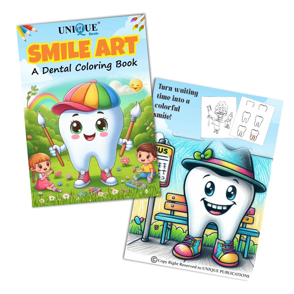 Unique Dents Pedo Dental Colouring Book (DB001) - Pack of 6