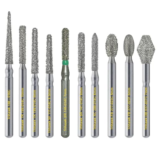 TriHawk Tooth Preparation Diamond FG Burs (Pack of 1)