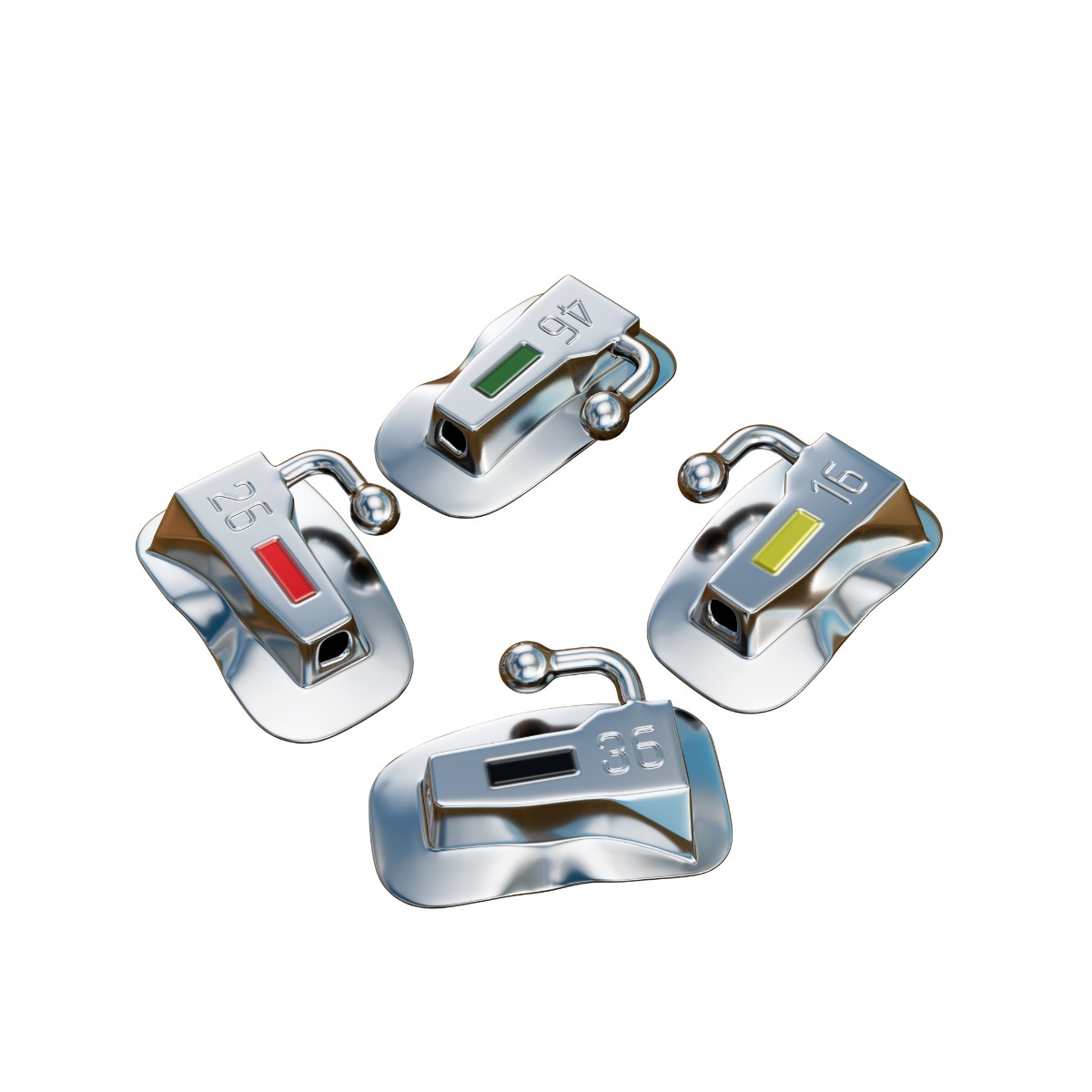 UU Ortho Premium Bondable Buccal Tubes MBT (Pack of 20 Sets)