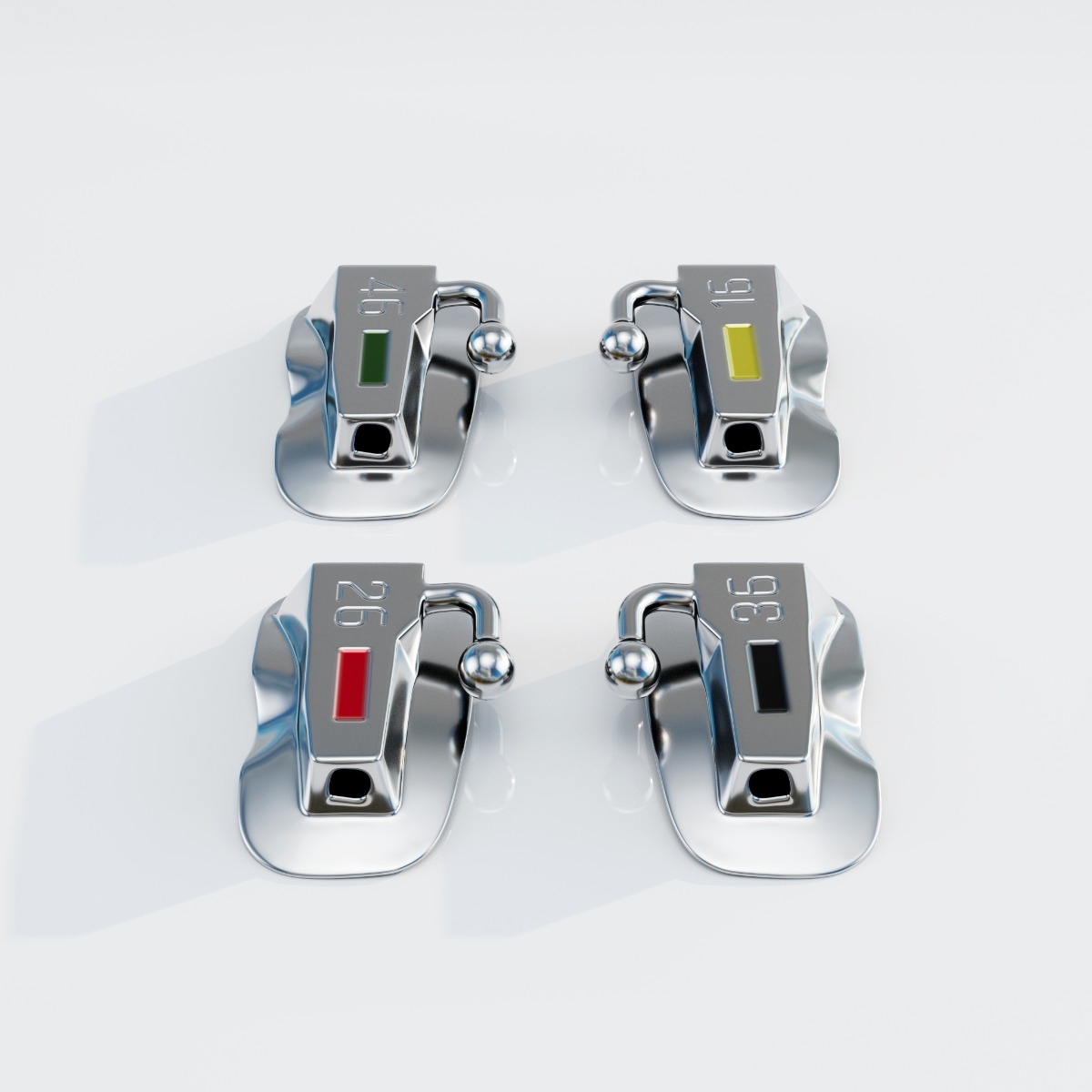 UU Ortho Premium Bondable Buccal Tubes MBT (Pack of 20 Sets)