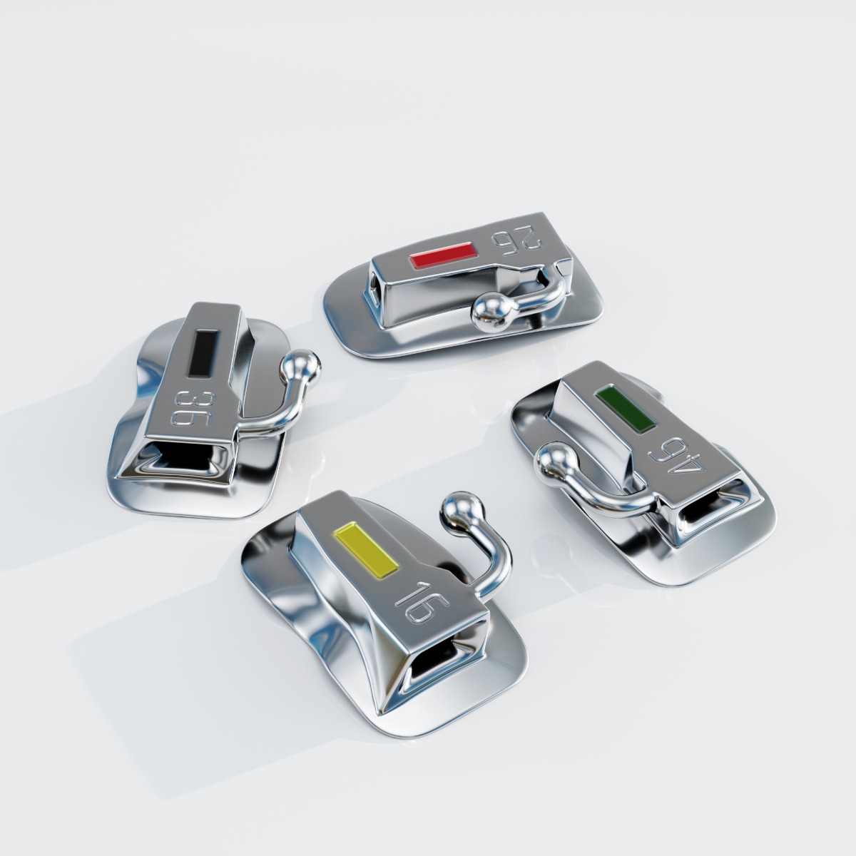 UU Ortho Premium Bondable Buccal Tubes MBT (Pack of 20 Sets)