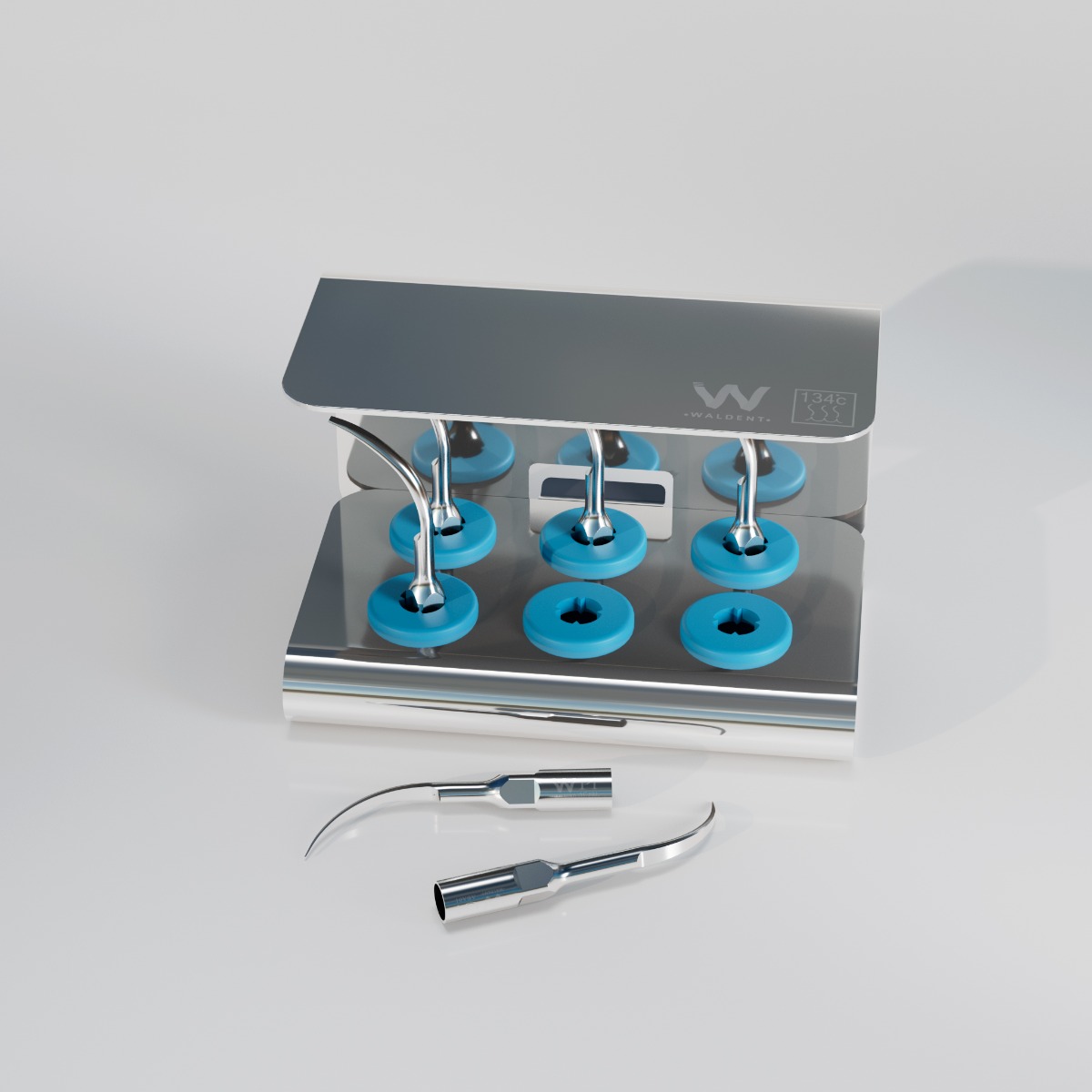 Waldent Anytooth Ultrasonic Scaler Tips Kit (Satelac, DTE, NSK Type) 