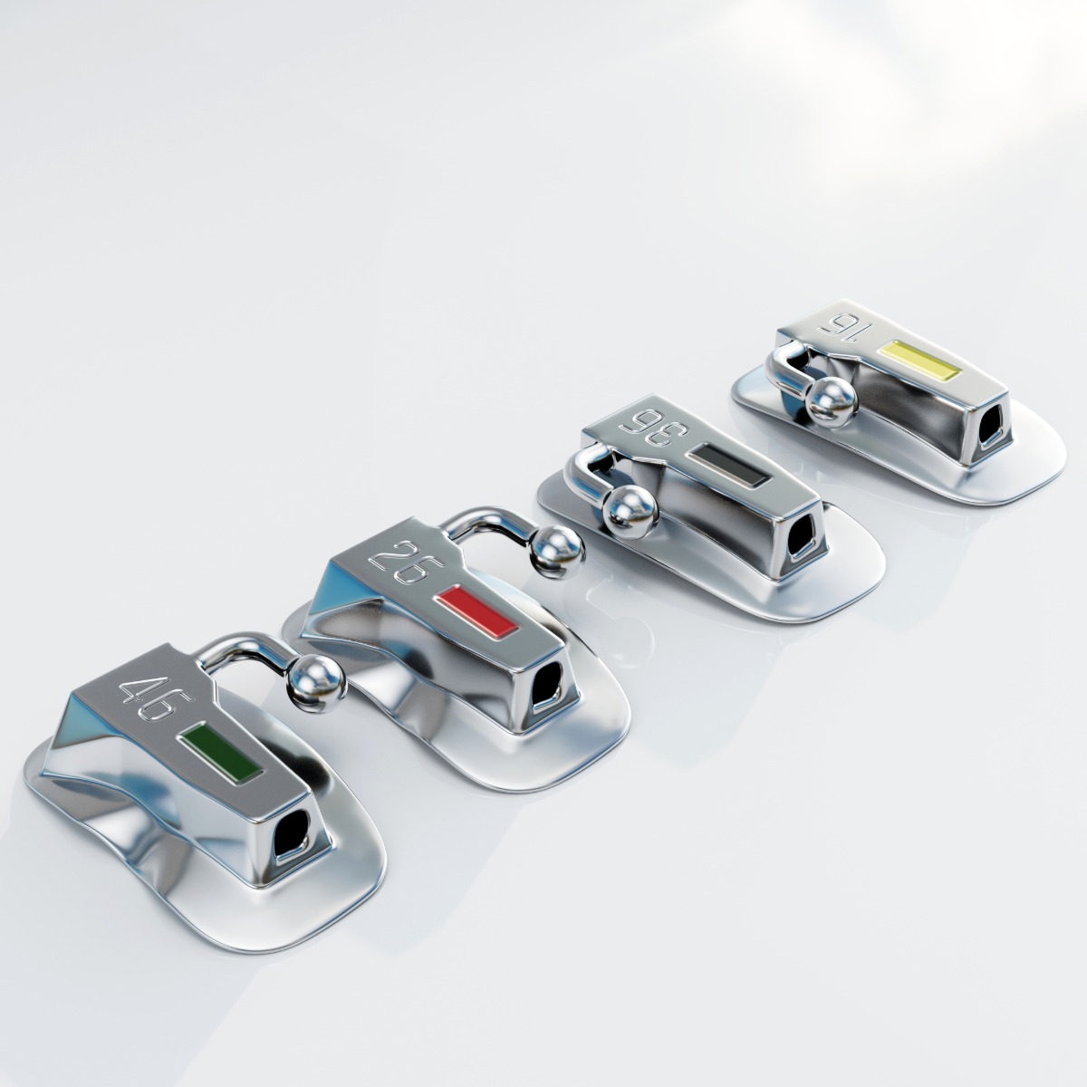 UU Ortho Premium Bondable Buccal Tubes MBT (Pack of 20 Sets)