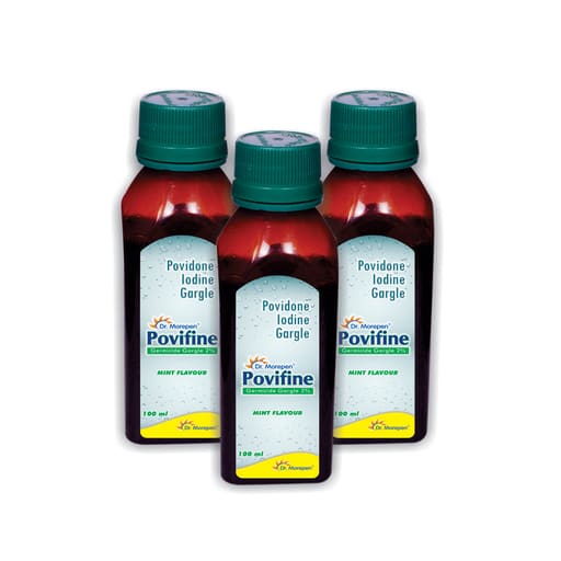 Dr. Morepen Povifine Germicide Gargle 2% - 100ml (Pack of 1)