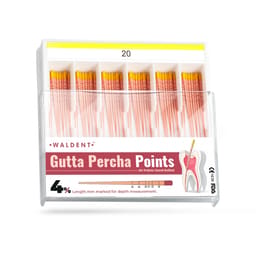 Waldent Gutta Percha Points 4% (Length Marked) #20