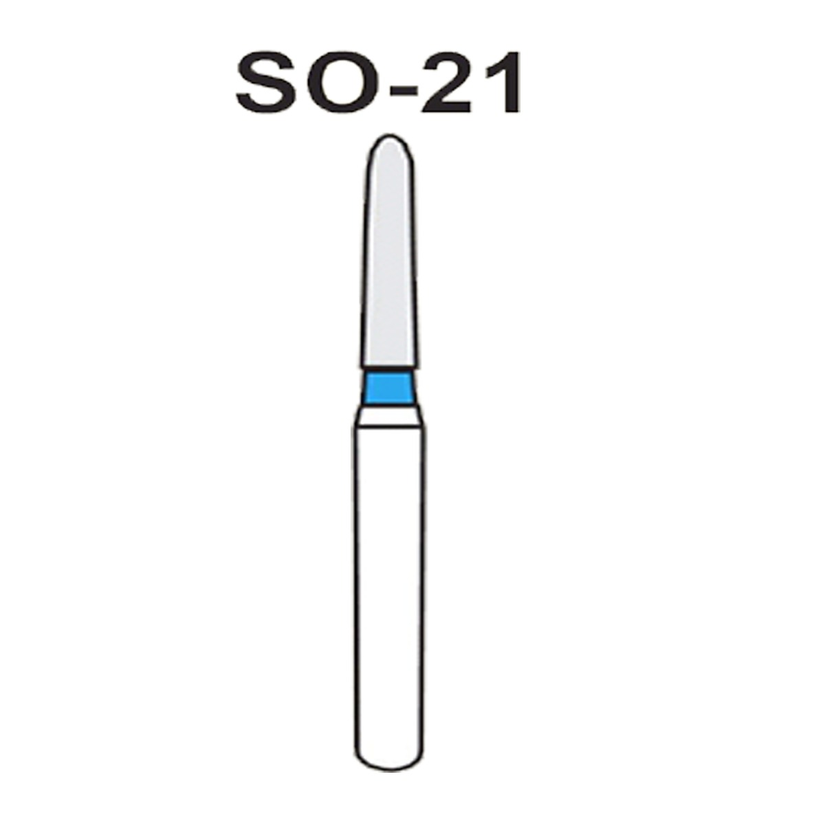 NewDiamond Straight Ogival Diamond Bur SO-21 (Pack of 3)
