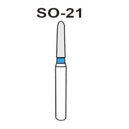 NewDiamond Straight Ogival Diamond Bur SO-21 (Pack of 3)