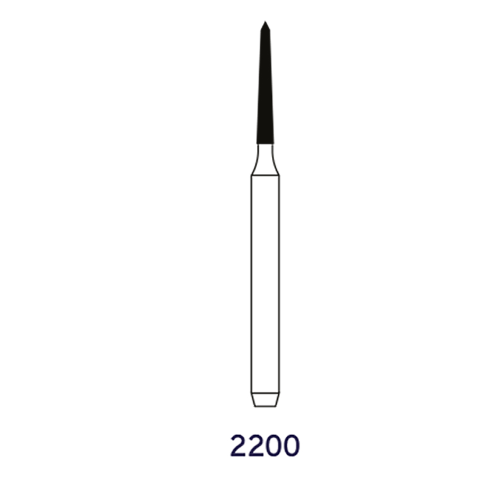 Microdont Conical Torpedo FG Diamond Bur 2200M - TC 20