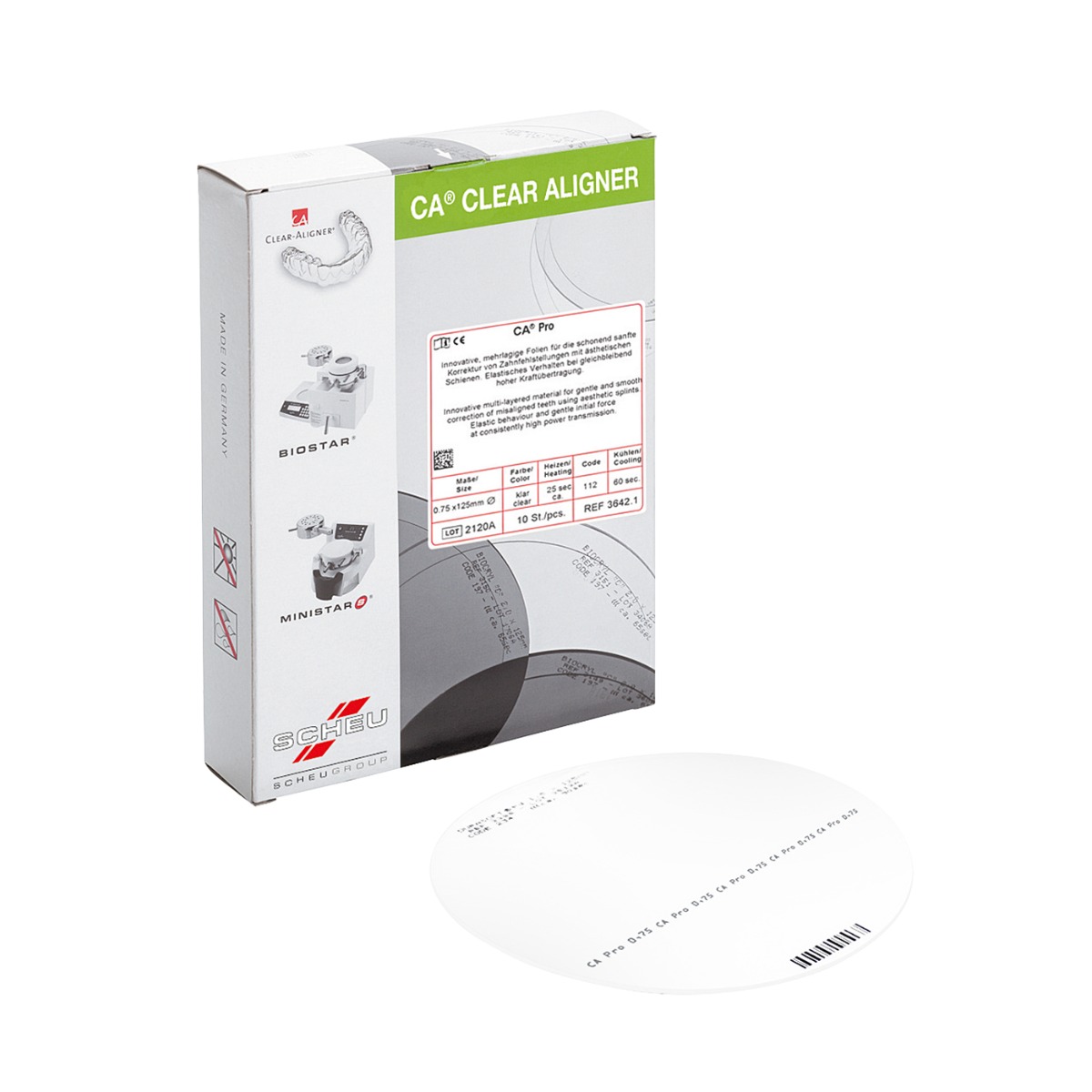 Scheu CA Pro & CA Pro+ 125 mm 10/Pk