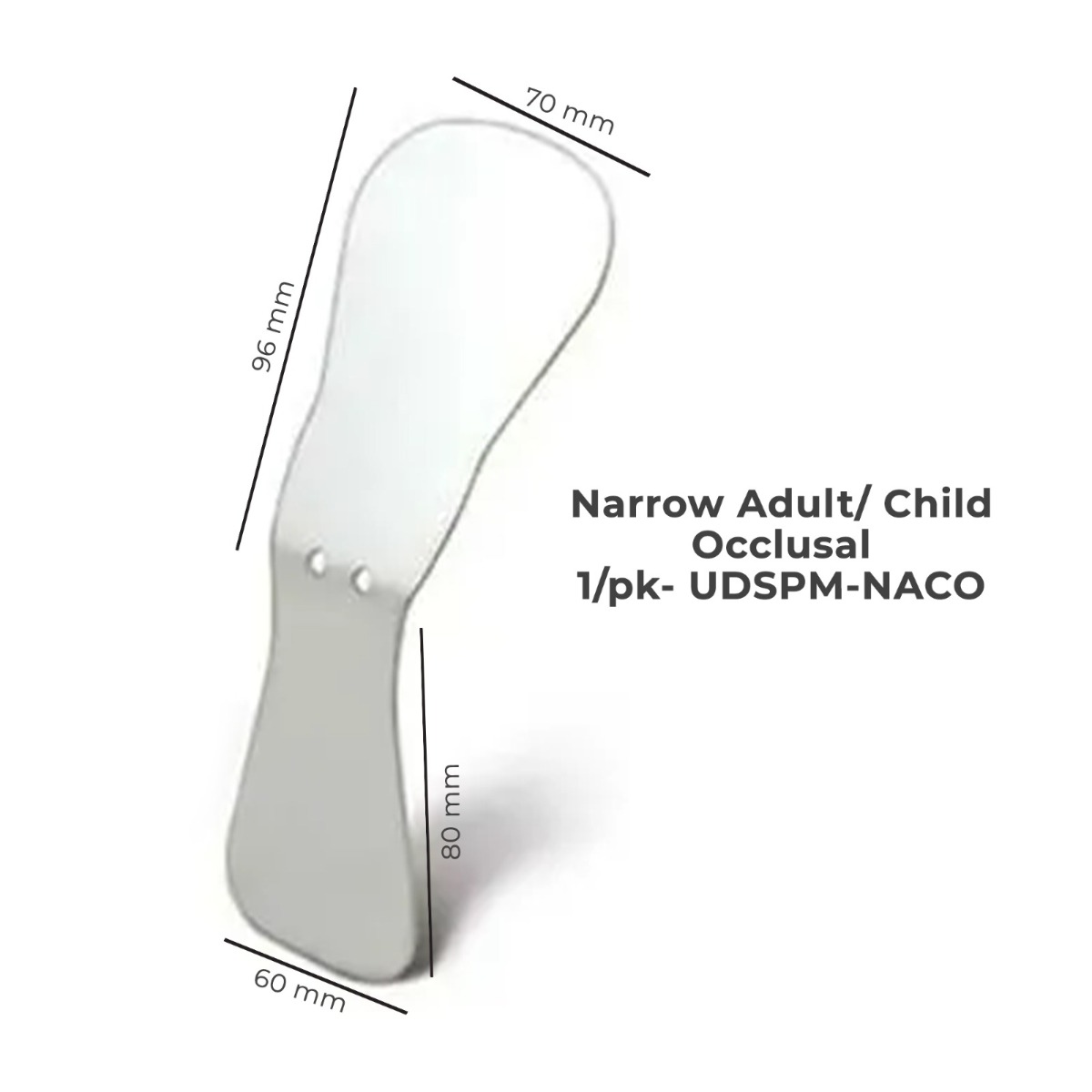 U Ortho Double Sided Stainless Steel Photographic Mirrors Angulated