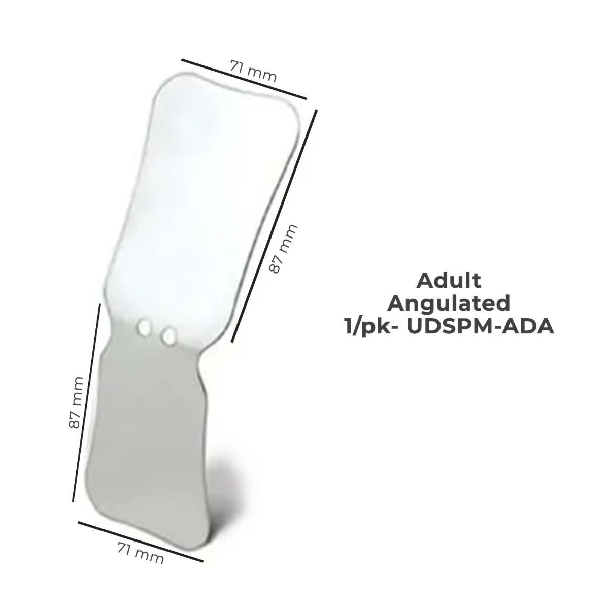 U Ortho Double Sided Stainless Steel Photographic Mirrors Angulated