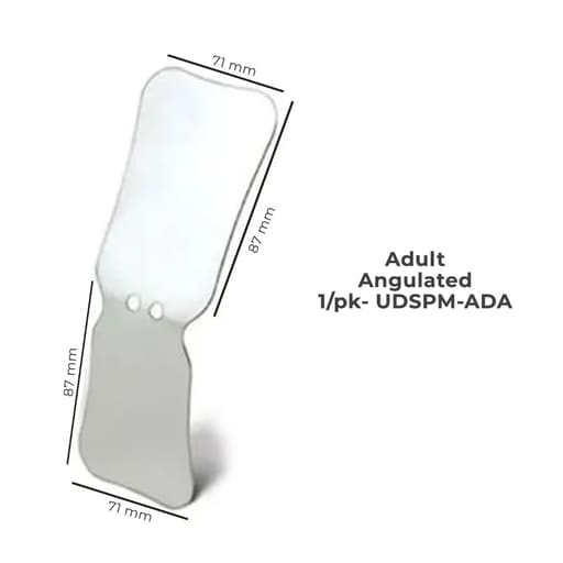 U Ortho Double Sided Stainless Steel Photographic Mirrors Angulated