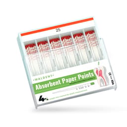 Waldent Paper Points 4% (Length Marked) #25