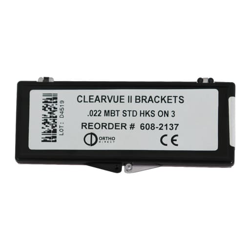 Prime Ortho Clearvue - II Sapphire Brackets Kit Standard MBT 022
