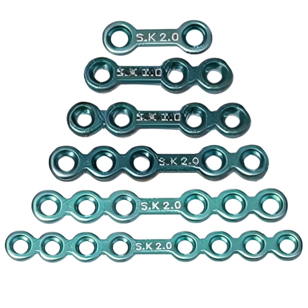 SK Surgicals Titanium Mini Bone Plates With Gap - 2.5mm