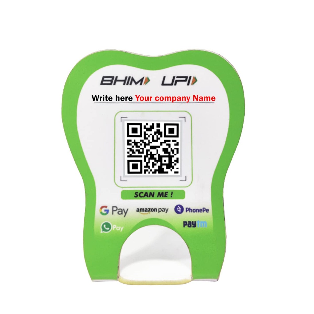Unique Dents Tooth Shaped QR Code Stand (QS001)