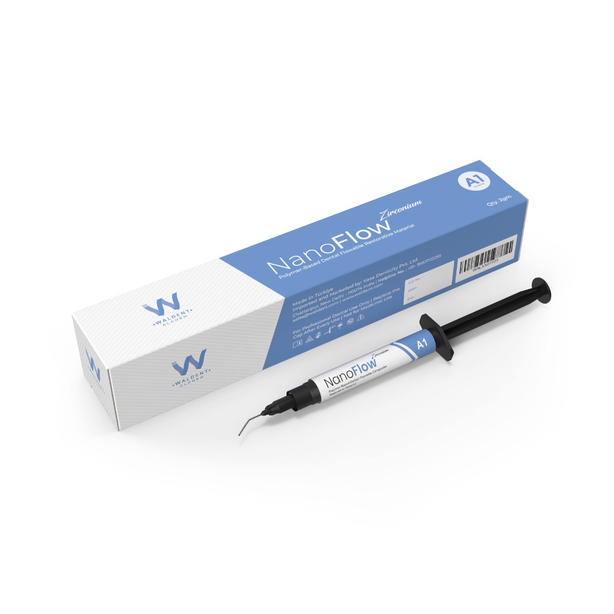 Waldent Alchem Nanoflow Zirconium Flowable Composite Shade -A1