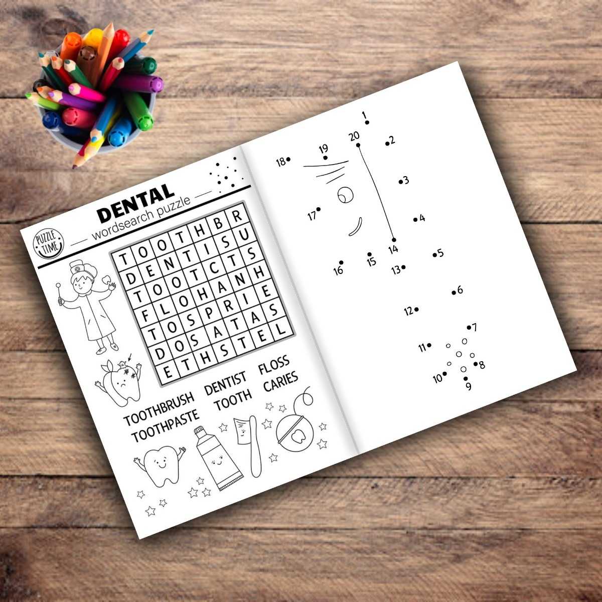 Unique Dents Pedo Dental Activity Book (DB002) - Pack of 6