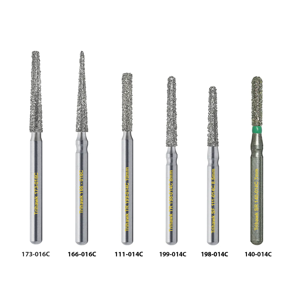 TriHawk Tooth Preparation Bur Set FG (10 pcs)