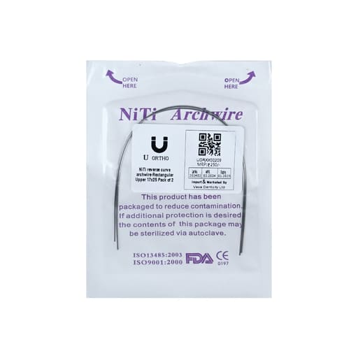 U ortho Niti Reverse Curve Archwire -Rectangular