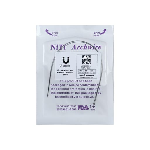 U ortho Niti Reverse Curve Arch Wire-Ovoid (Pack of 2)