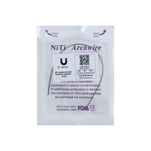 U ortho Niti Reverse Curve Arch Wire-Ovoid (Pack of 2)