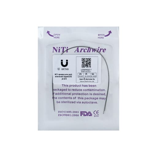 U ortho Niti Reverse Curve Arch Wire-Ovoid (Pack of 2)