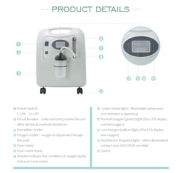 Dynmed Medical Oxygen Concentrator (5 Litre) Above 90% Purity At All Level - 9