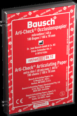 Bausch Articulating Paper Box Size 100 x 70 - 100 Sheets Red - BK 12