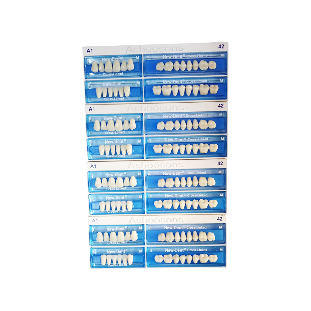 API Acrylic Teeth Sets - NewDent S42-A1 (Pack of 4 Sets)