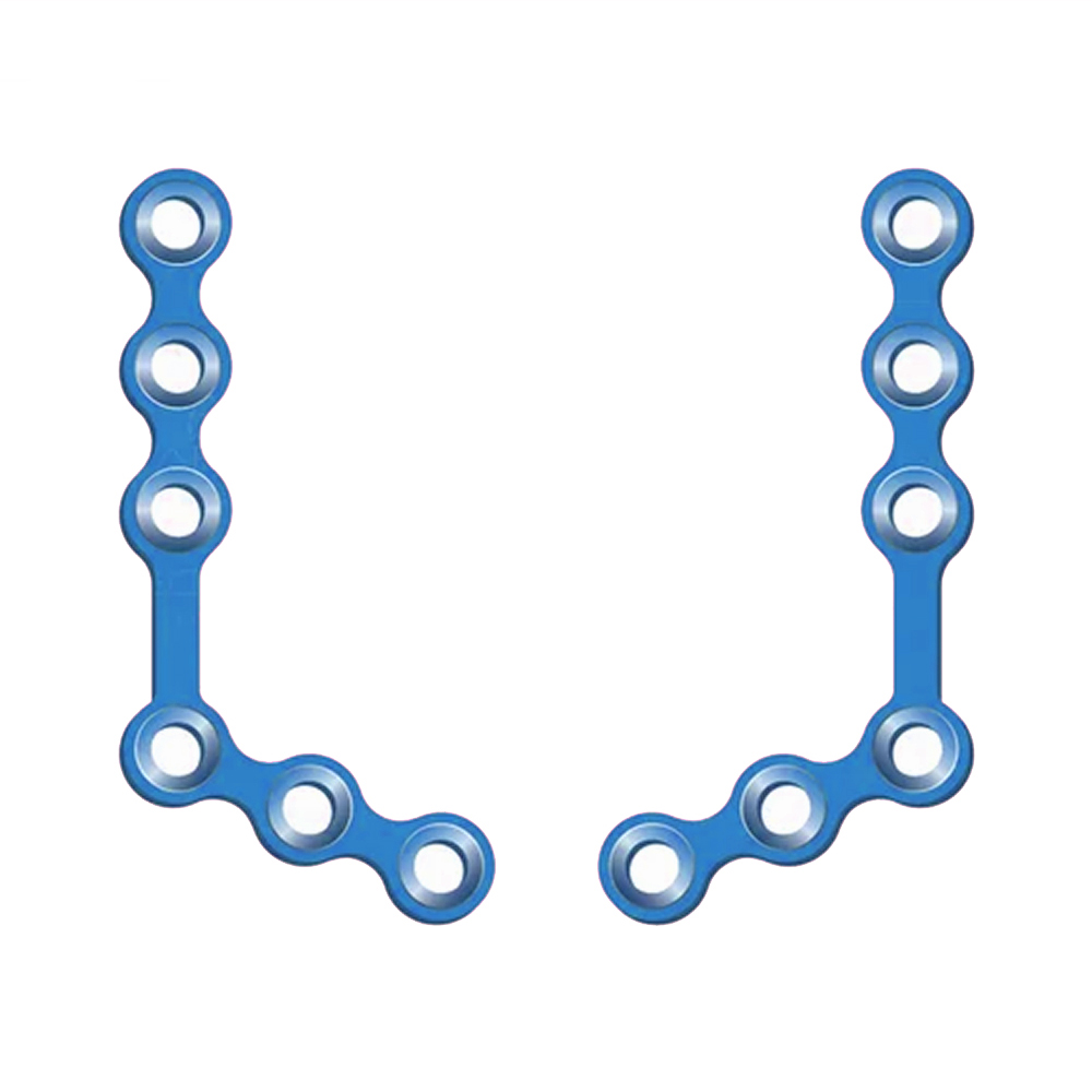 SK Surgicals Titanium Mini Bone Plates L Shape 120° With Gap - 2mm