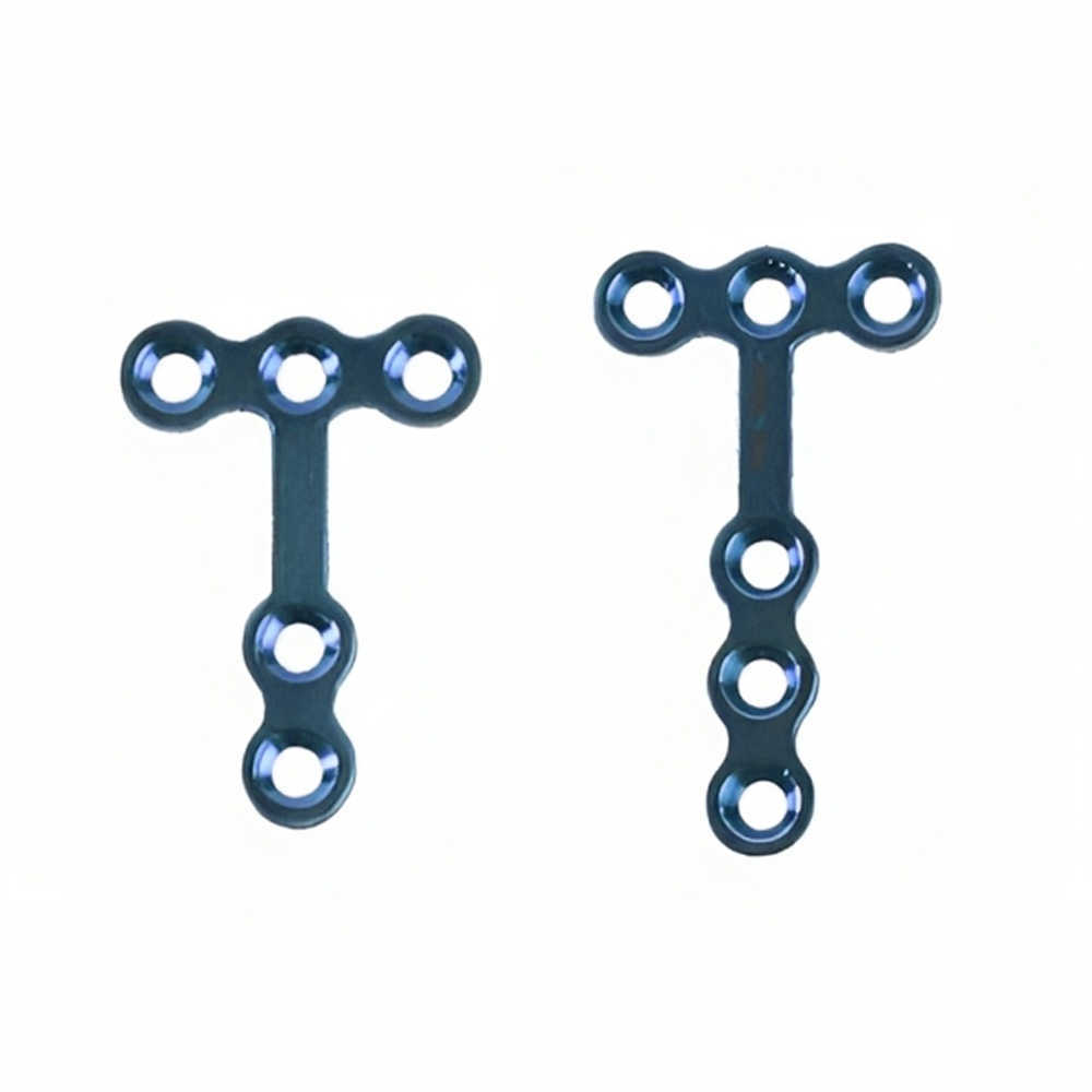 SK Surgicals Titanium Mini Bone Plates T Shape With Gap - 2mm
