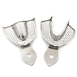 GII Impression Trays perforated stainless steel (Set of 10) - 6