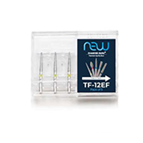 NewDiamond Taper Fissure Diamond Bur TF-12EF ( Pack Of 3)