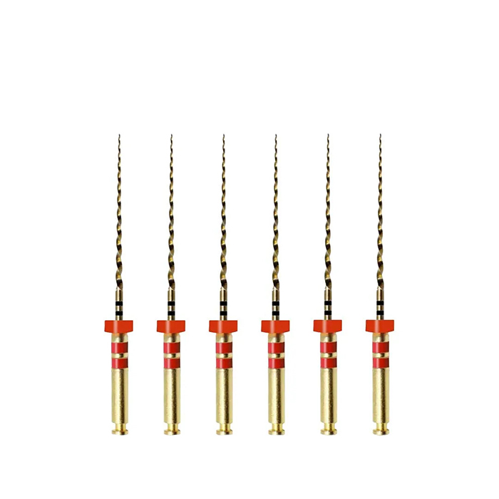 Waldent Wal-flex Gold Rotary Files 21mm - W6 (25/6%) (Pack Of 6)