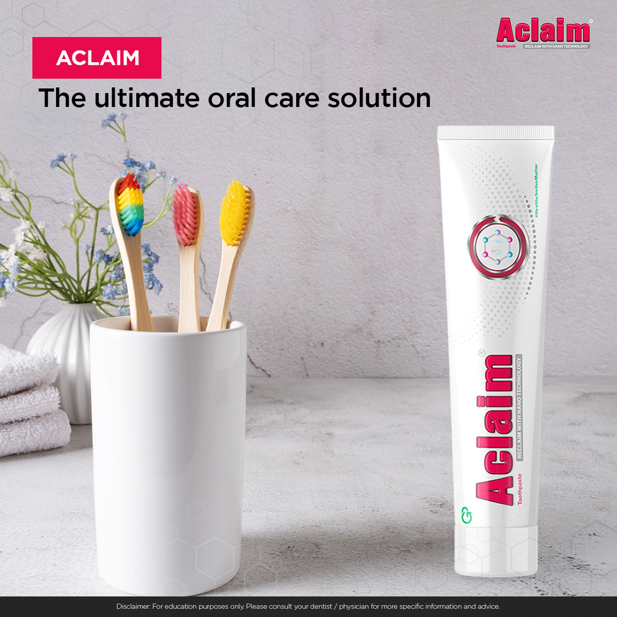Group Pharma Aclaim Toothpaste With Nano Technology (Pack of 6)