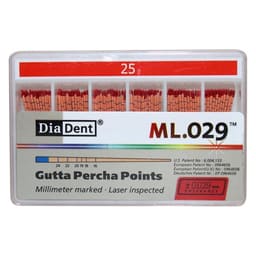 Diadent Gutta Percha Points - 2% # 25