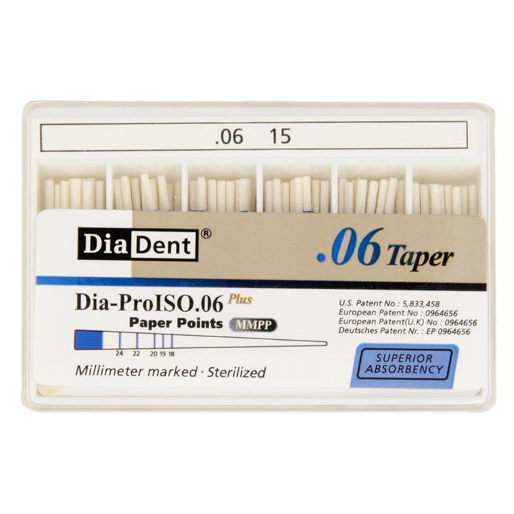 Diadent Paper Point Special Tapered - 6% # 15