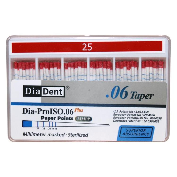 Diadent Paper Point Special Tapered - 6% # 25