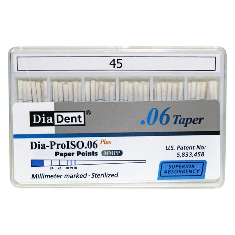 Diadent Paper Point Special Tapered - 6% # 45