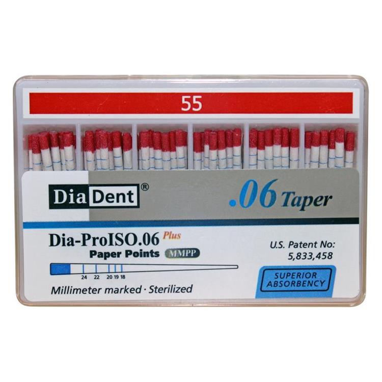 Diadent Paper Point Special Tapered - 6% # 55