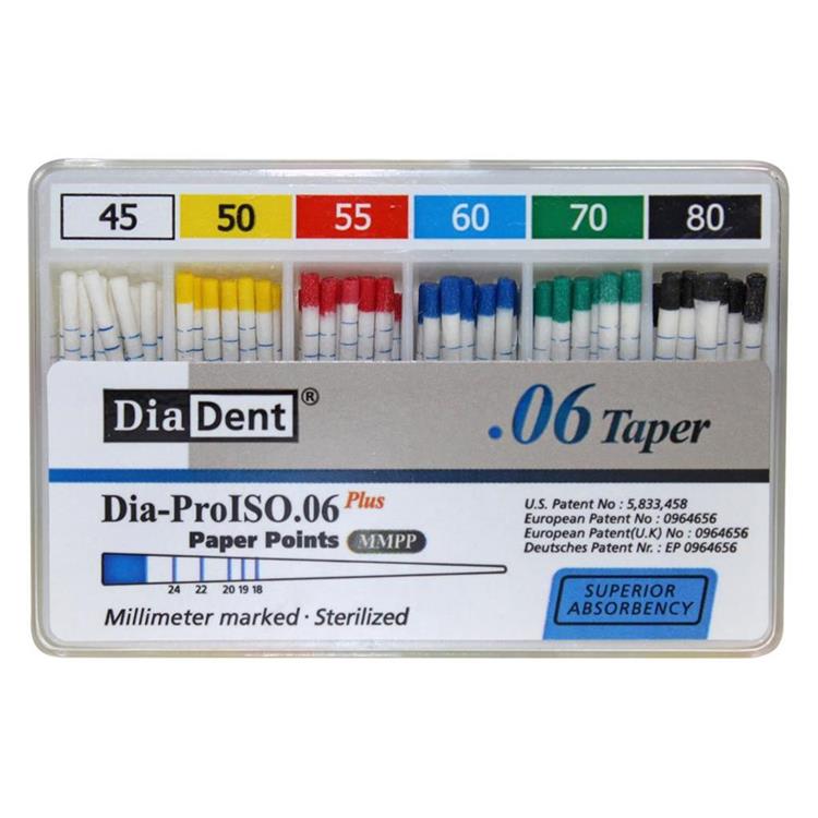 Diadent Paper Point Special Tapered - 6% # 45-80