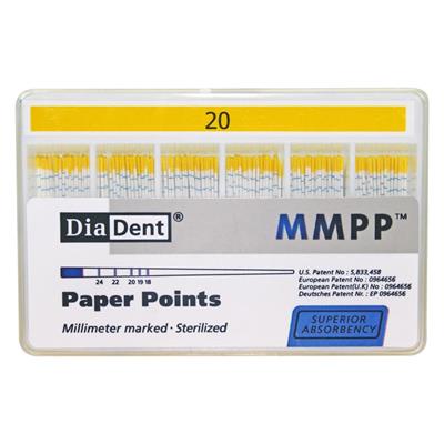 Diadent Paper Points Millimeter Marked - 2%