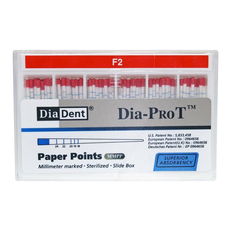 Diadent Pro T Paper Points # F2 (Pack of 100)