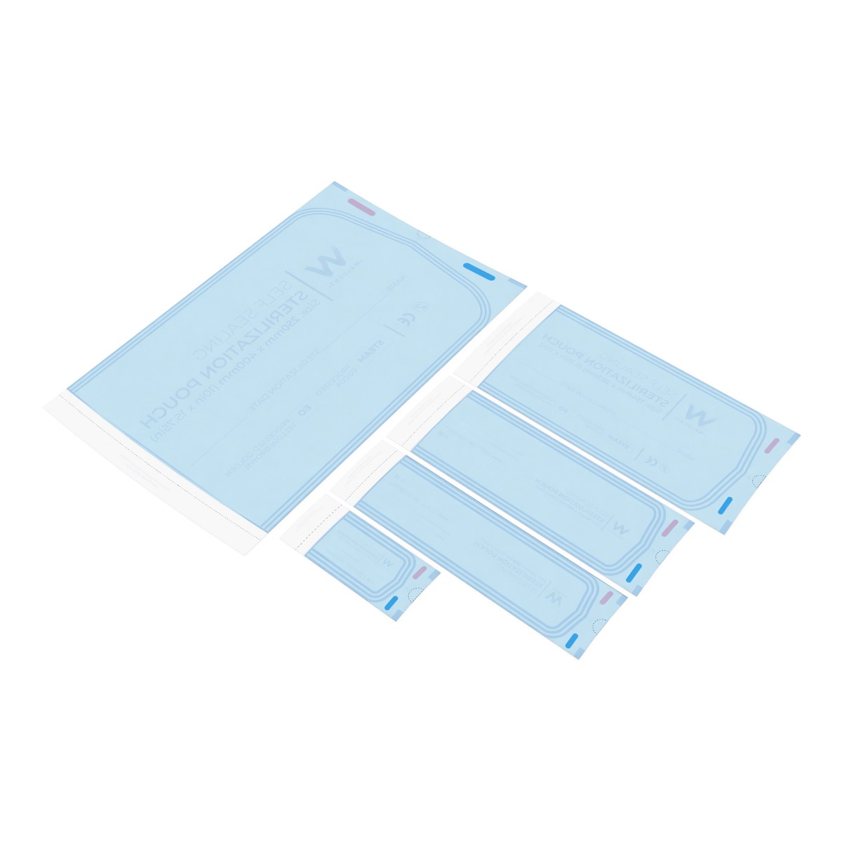 Waldent Self-Seal Sterilization Pouches