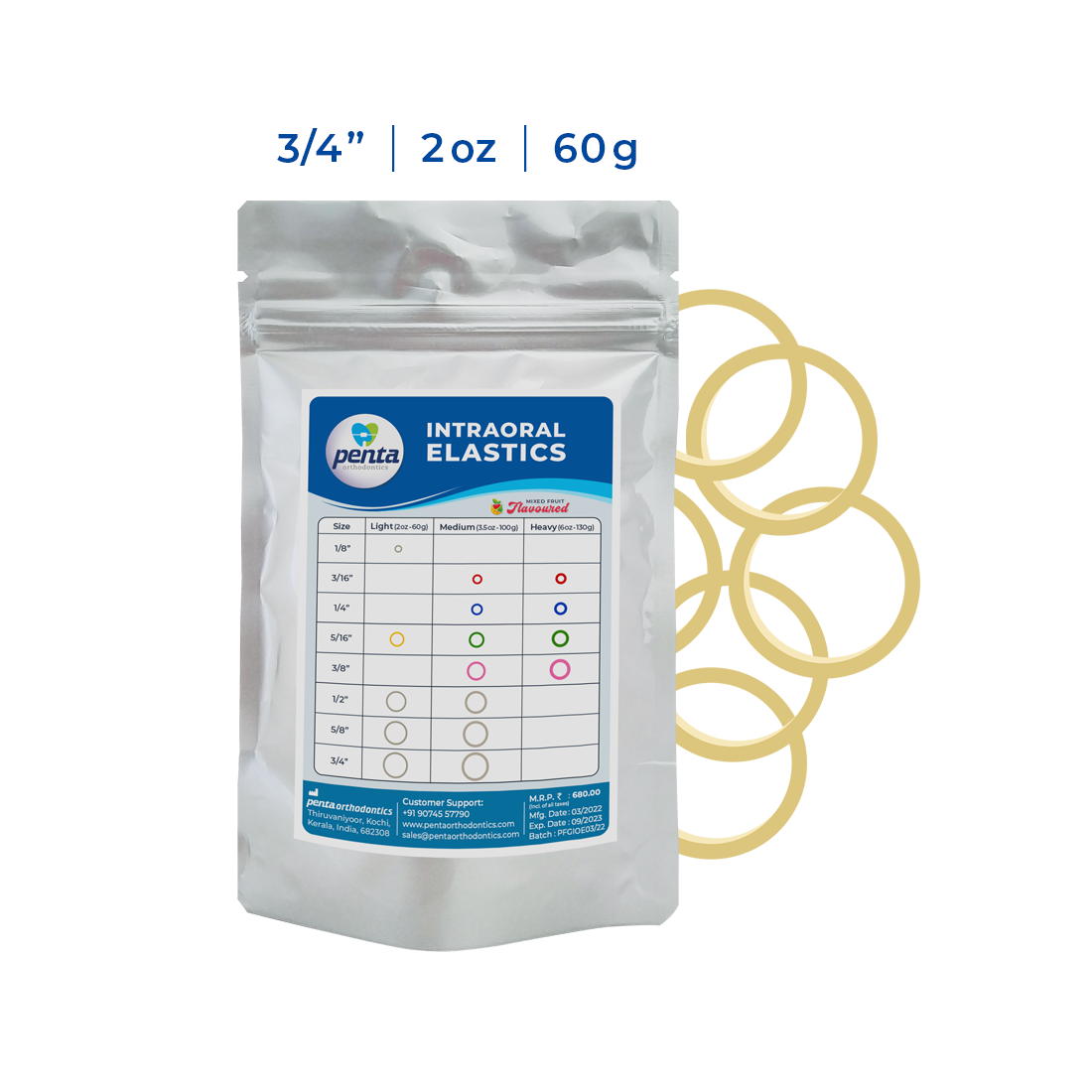 Penta Ortho Intraoral Elastics - Special Elastics (Pack of 500)