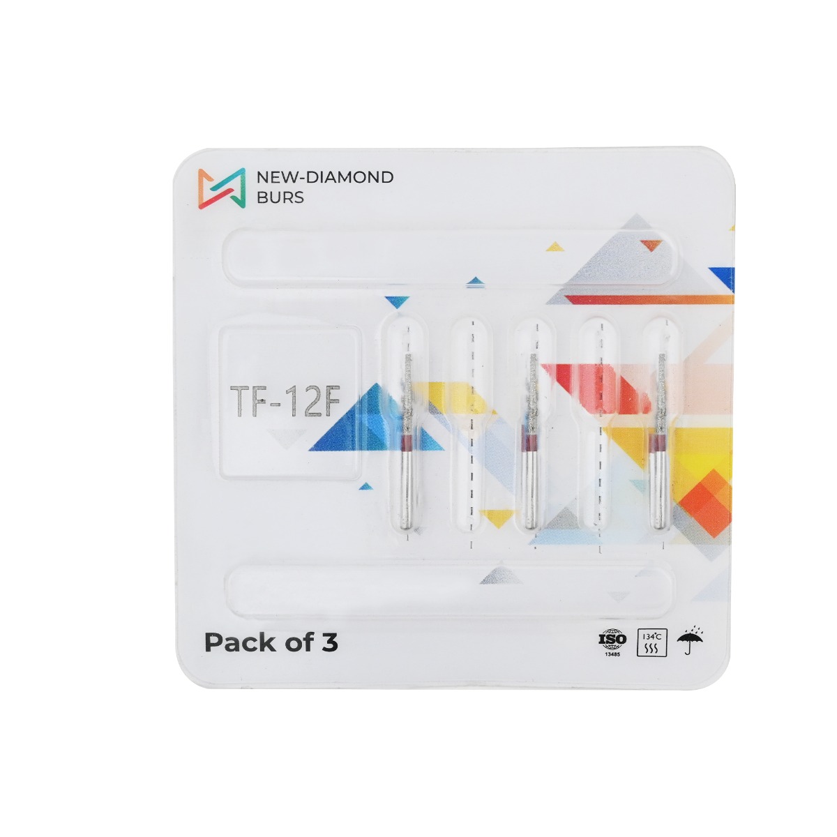 NewDiamond Taper Fissure Diamond Bur -TF ( Pack Of 3)